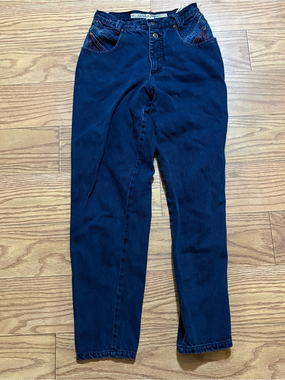 Vintage 80s Zana Di Straight Leg High Rise Color Pocket Jeans Women’s 26”